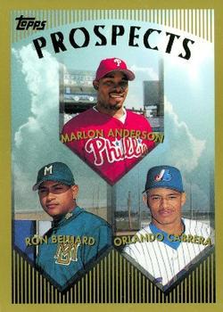 #427 Marlon Anderson / Ron Belliard / Orlando Cabrera - Philadelphia Phillies / Milwaukee Brewers / Montreal Expos - 1999 Topps Baseball