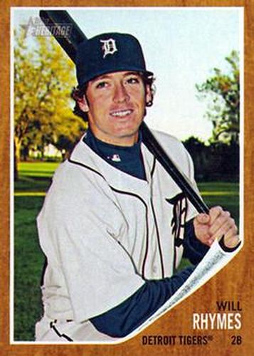 #427 Will Rhymes - Detroit Tigers - 2011 Topps Heritage Baseball