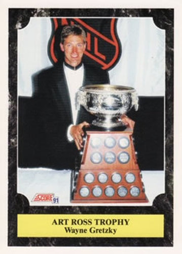 #427 Wayne Gretzky Art Ross Trophy - Los Angeles Kings - 1991-92 Score American Hockey