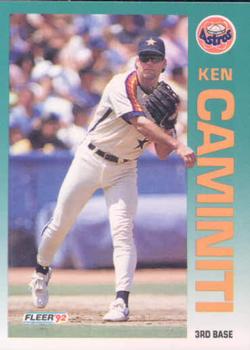 #427 Ken Caminiti - Houston Astros - 1992 Fleer Baseball