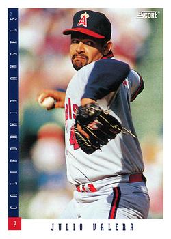 #427 Julio Valera - California Angels - 1993 Score Baseball