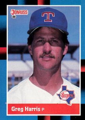 #427 Greg Harris - Texas Rangers - 1988 Donruss Baseball