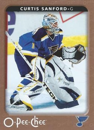 #427 Curtis Sanford - St. Louis Blues - 2006-07 O-Pee-Chee Hockey