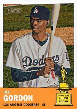 #427 Dee Gordon - Los Angeles Dodgers - 2012 Topps Heritage Baseball