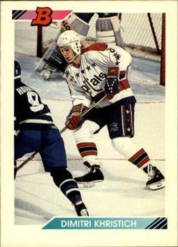 #427 Dimitri Khristich - Washington Capitals - 1992-93 Bowman Hockey