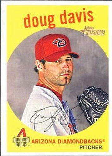#427 Doug Davis - Arizona Diamondbacks - 2008 Topps Heritage Baseball