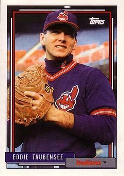 #427 Eddie Taubensee - Cleveland Indians - 1992 Topps Baseball