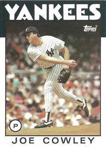 #427 Joe Cowley - New York Yankees - 1986 Topps Baseball