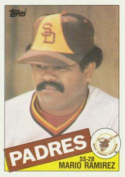 #427 Mario Ramirez - San Diego Padres - 1985 Topps Baseball