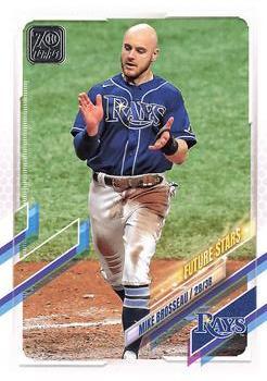 #427 Mike Brosseau - Tampa Bay Rays - 2021 Topps Baseball