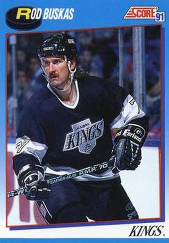 #427 Rod Buskas - Los Angeles Kings - 1991-92 Score Canadian Bilingual Hockey