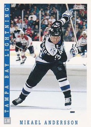 #427 Mikael Andersson - Tampa Bay Lightning - 1993-94 Score Canadian Hockey