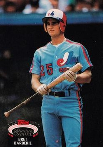#427 Bret Barberie - Montreal Expos - 1992 Stadium Club Baseball