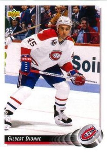 #427 Gilbert Dionne - Montreal Canadiens - 1992-93 Upper Deck Hockey