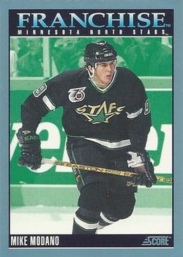 #427 Mike Modano - Minnesota North Stars - 1992-93 Score Canadian Hockey