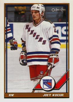 #427 Joey Kocur - New York Rangers - 1991-92 O-Pee-Chee Hockey