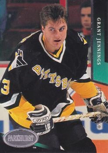 #427 Grant Jennings - Pittsburgh Penguins - 1993-94 Parkhurst Hockey