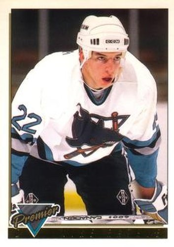 #427 Mike Rathje - San Jose Sharks - 1993-94 O-Pee-Chee Premier Hockey - Gold