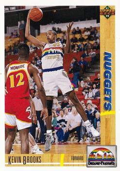 #427 Kevin Brooks - Denver Nuggets - 1991-92 Upper Deck Basketball