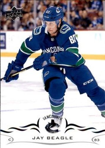 #427 Jay Beagle - Vancouver Canucks - 2018-19 Upper Deck Hockey