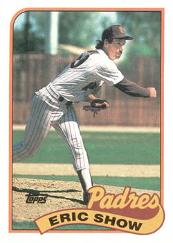 #427 Eric Show - San Diego Padres - 1989 Topps Baseball