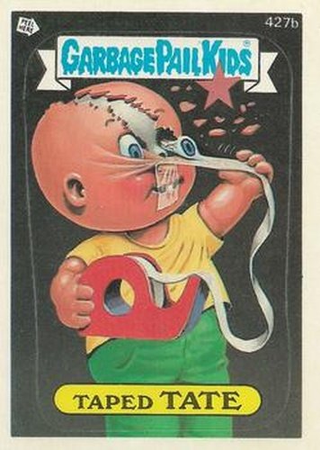 #427b Taped Tate - 1987 Topps Garbage Pail Kids Series 11