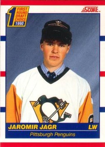 #428 Jaromir Jagr - Pittsburgh Penguins - 1990-91 Score Canadian Hockey
