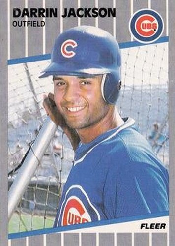 #428 Darrin Jackson - Chicago Cubs - 1989 Fleer Baseball