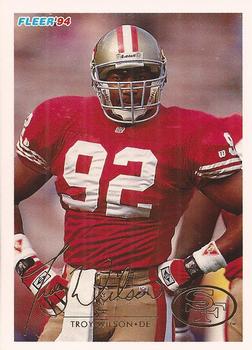 #428 Troy WilsonÊRC - San Francisco 49ers - 1994 Fleer Football