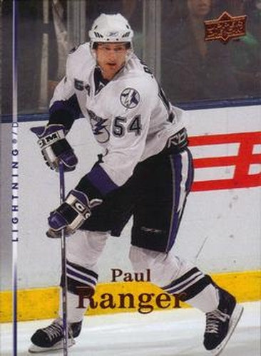 #428 Paul Ranger - Tampa Bay Lightning - 2007-08 Upper Deck Hockey