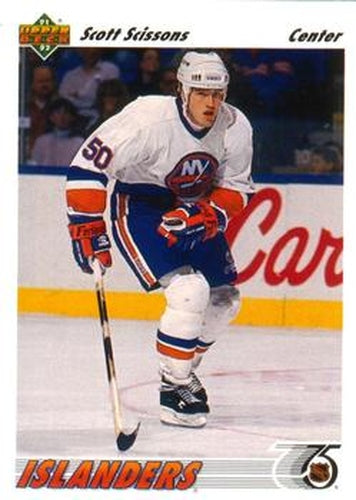 #428 Scott Scissons - New York Islanders - 1991-92 Upper Deck Hockey