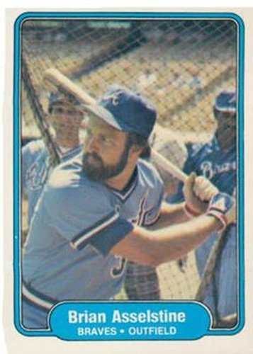 #428 Brian Asselstine - Atlanta Braves - 1982 Fleer Baseball