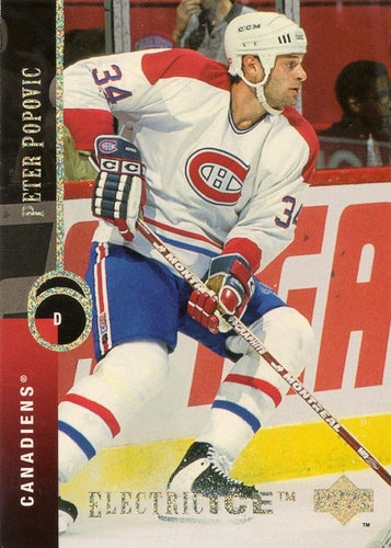 #428 Peter Popovic - Montreal Canadiens - 1994-95 Upper Deck Hockey - Electric Ice