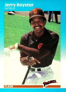 #428 Jerry Royster - San Diego Padres - 1987 Fleer Baseball