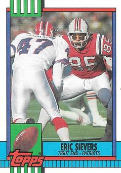 #428 Eric Sievers - New England Patriots - 1990 Topps Football