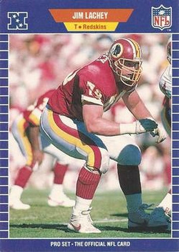 #428 Jim Lachey - Washington Redskins - 1989 Pro Set Football