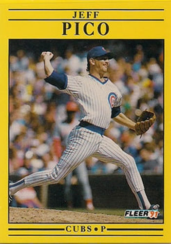 #428 Jeff Pico - Chicago Cubs - 1991 Fleer Baseball