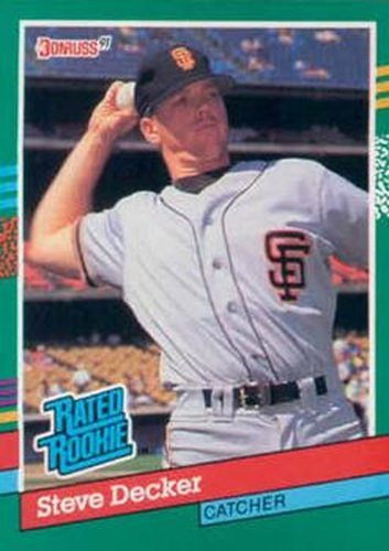 #428 Steve Decker - San Francisco Giants - 1991 Donruss Baseball