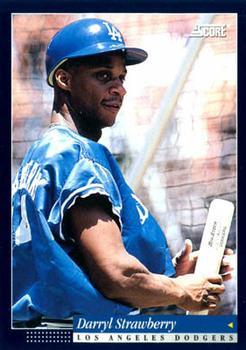 #428 Darryl Strawberry - Los Angeles Dodgers -1994 Score Baseball