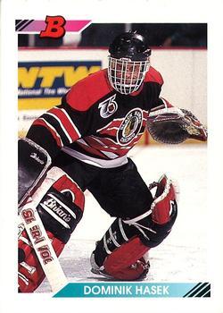 #428 Dominik Hasek - Chicago Blackhawks - 1992-93 Bowman Hockey