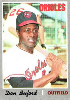#428 Don Buford - Baltimore Orioles - 1970 Topps Baseball