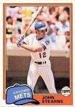 #428 John Stearns - New York Mets - 1981 Topps Baseball