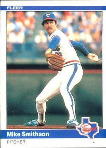 #428 Mike Smithson - Texas Rangers - 1984 Fleer Baseball