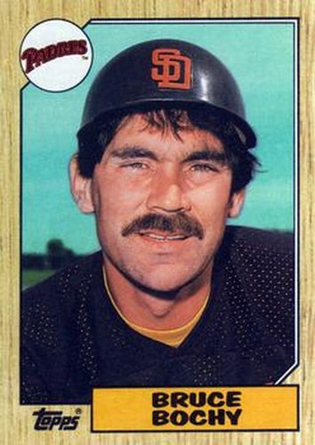 #428 Bruce Bochy - San Diego Padres - 1987 Topps Baseball