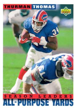#428 Thurman Thomas - Buffalo Bills - 1993 Upper Deck Football
