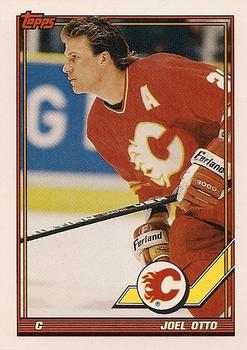 #428 Joel Otto - Calgary Flames - 1991-92 Topps Hockey