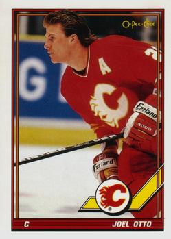 #428 Joel Otto - Calgary Flames - 1991-92 O-Pee-Chee Hockey