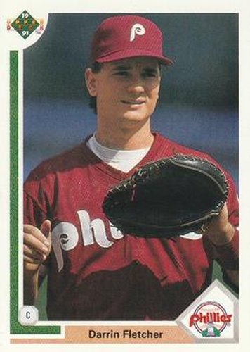 #428 Darrin Fletcher - Philadelphia Phillies - 1991 Upper Deck Baseball
