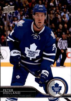 #428 Peter Holland - Toronto Maple Leafs - 2014-15 Upper Deck Hockey