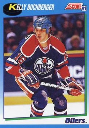 #429 Kelly Buchberger - Edmonton Oilers - 1991-92 Score Canadian Hockey